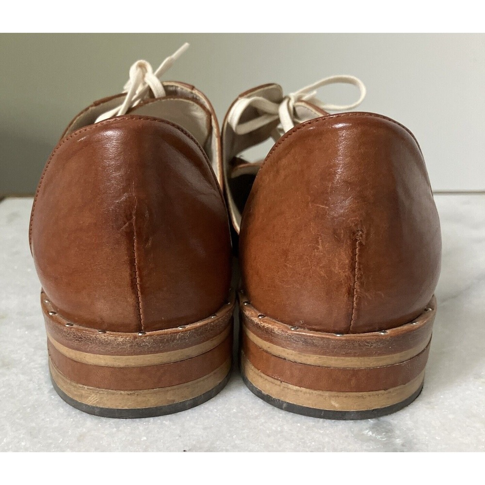 Freda Salvador D'Orsay Oxford Loafers, Brown, Tan, Size 9 1/2 Anthropologie - Picture 5 of 9